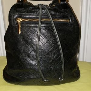 Authentic Tory Burch Leather Backpack Bag.